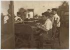 Child apprentice at De Pedro Casellas Cigar Factory, Tampa, Florida, 1909 (b/w photo)