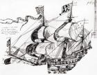 Jacques Cartier's ship, from 'Rarete des Indes sauvages', Codex canadiensis (pen and ink on paper) (b/w photo)