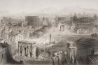 The Roman Forum from the Capitoline Hill, Rome, engraved by A. Willmore (engraving)
