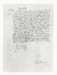 Letter from Francis I of France to the Parlement of Bordeaux, 1529 (pen & ink on paper)