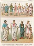 Roman Dress, from 'Trachten der Voelker', 1864 (colour litho)