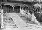 Tomb of the Emperor Yong Lo (1359-1424) at Peking, China (b/w photo)