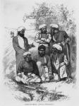 Group of Thugs, after a photograph (engraving) (b&w photo)