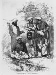 Group of Thugs, after a photograph (engraving) (b&w photo)