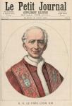 Pope Leo XIII (1810-1903) from 'Le Petit Journal', 15th August 1891 (colour litho)