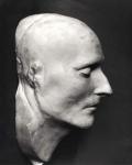 Death mask of Napoleon Bonaparte (1769-1821) (plaster) (b/w photo)