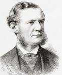 William Lidderdale, 1832 1902. British merchant and governor of the Bank of England. From The Review of Reviews, published 1891