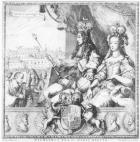 William III (1650-1702) and Mary II (1662-94) engraved by the artist, c.1690 (engraving) (b/w photo)