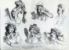Six Stages of Mending a Face, 1792 (etching)