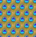 Peacock eye feather, 2012, (oil on canvas) Surface-fabric design:works in repeat
