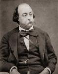 Gustave Flaubert (b/w photo)