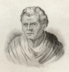 Menander, from 'Crabb's Historical Dictionary', published 1825 (litho)