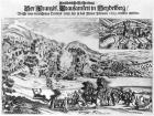 The taking and destruction of Heidelberg by the French in February 1689 (b/w photo)