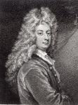 William Congreve (1670-1729) engraved by P.W.Tomkins (engraving) (b&w photo)