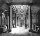 Dividend Office, Bank of England (engraving) (b/w photo)