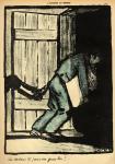 A man caught putting up political posters is thrown in prison, from 'Crimes and Punishments', special edition of 'L'Assiette au Beurre', 1st March 1902 (colour litho)