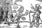 A Scotsman Petitioning Charles I (1600-49) (woodcut) (b/w photo)