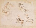 Figure Drawings (ink on paper)
