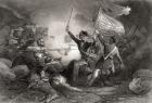 Major Dix at the Battle of Buena Vista 1847. John Adams Dix 1798-1879 American politician and distinguished Civil War General From a 19th century print engraved by J C Armytage after H Warren