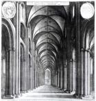 Interior of the nave of St. Paul's, 1658 (engraving)