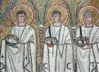 Procession of the Martyrs, 527-99 (mosaic) (detail of 58071)