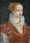 Portrait of Bianca Cappello (c.1542-87) Wife of Francesco de Medici, Grand Duke of Tuscany, c.1585 (fresco)