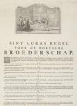 Rules of the Guild of Saint Luke in Dordrecht, 1736 (etching)