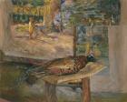 Interior with Paintings and a Pheasant, 1928 (tempera and pastel on canvas)