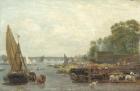 Westminster Bridge, c.1820-30 (oil on panel)