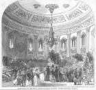 Exhibition of the Royal Horticultural Society, at the Rotunda, Dublin, illustration from 'The Illustrated London News', 1854 (engraving)