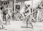 Young girls playing ball in the form of a dance in ancient Egypt, from Hutchinson's History of the Nations, pub.1915