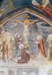 The Crucifixion, detail from the centre, from the chapel of St. John, 1347 (fresco)