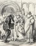 Illustration for the poem 'The Brothers of Birchington' after J, Tenniel, from 'The Ingoldsby Legends or Mirth and Marvels', by Thomas Ingoldsby, published in 1865 (litho)