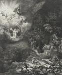 The Angel Appearing to the Shepherds, 1634 (etching)