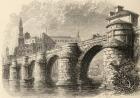 Bridge at Saragossa, Spain, from 'Spanish Pictures' by Reverend Samuel Manning, published 1870 (engraving)