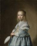 Portrait of a Girl Dressed in Blue, 1641 (oil on canvas)