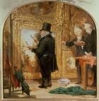 J. M. W.Turner (1775-1851) at the Royal Academy, Varnishing Day (oil on canvas)