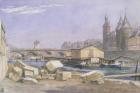 The Pont au Change and the Conciergerie, Paris, 1837 (w/c on paper)