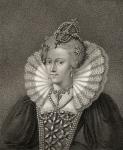Elizabeth I, engraved by Bocquet, from 'A Catalogue of the Royal and Noble Authors', published 1806 (litho)