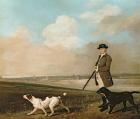 Sir John Nelthorpe, 6th Baronet out Shooting with his Dogs in Barton Field, Lincolnshire, 1776 (oil on panel)