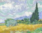 Wheatfield with Cypresses, 1889 (oil on canvas)