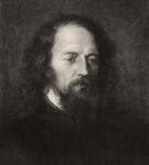 Lord Alfred Tennyson (1809-92) (engraving)