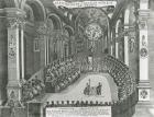 El Sacrosanto Concilio General de Trento (engraving) (b/w photo)