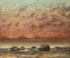 The Black Rocks at Trouville, 1865- 66 (oil on canvas)