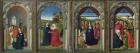 Triptych showing the Annunciation, the Visitation, the Adoration of the Angels and the Adoration of the Magi, c.1445 (tempera on panel)