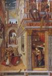 The Annunciation with St. Emidius, 1486 (tempera and oil on canvas) (for detail see 72635)