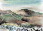 Hills in the Lake District, 2005, (pastels on paper)