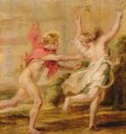 Apollo and Daphne, c.1636 (oil on panel)