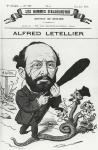 Caricature of Alfred Letellier, from 'Les Hommes d'Aujourd'hui' (engraving)