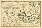 Western Canada, including the Five Great Lakes, from 'Atlas de Toutes les Parties Connues du Globe Terrestre' by Guillaume Raynal (1713-96), published J L Pellet, Geneva, 1780 (coloured engraving)